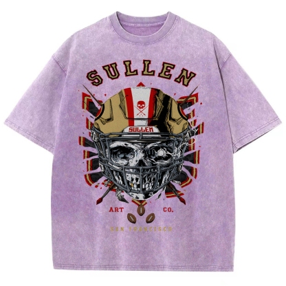 Unisex Fit Washed T-Shirt Graphic SULLEN SAN FRANCISCO TEE