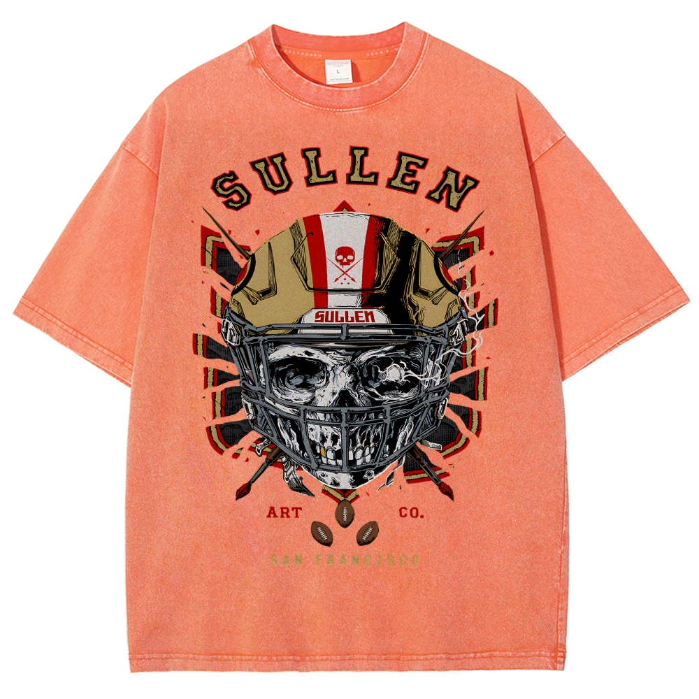 Unisex Fit Washed T-Shirt Graphic SULLEN SAN FRANCISCO TEE