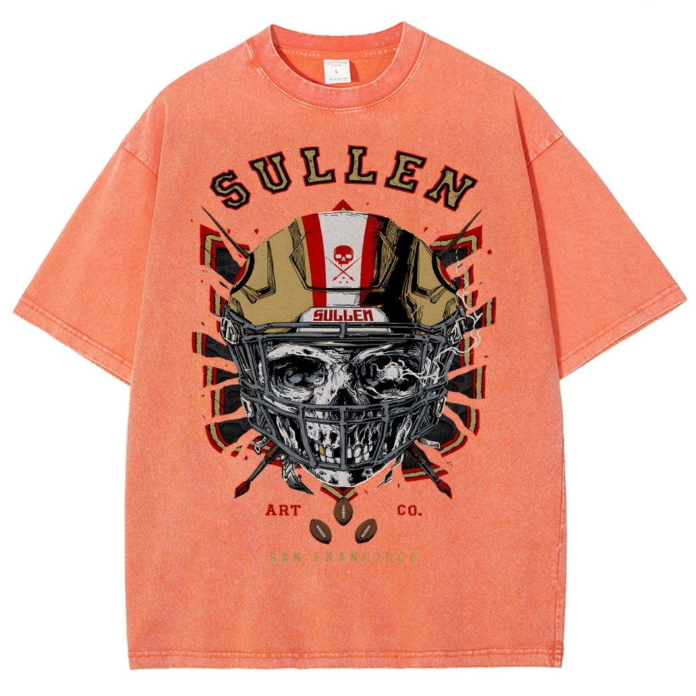Unisex Fit Washed T-Shirt Graphic SULLEN SAN FRANCISCO TEE