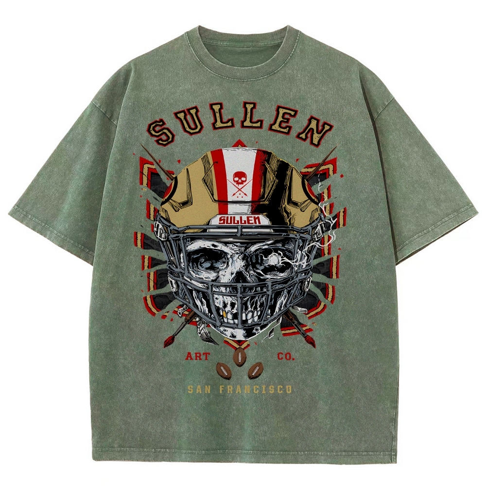 Unisex Fit Washed T-Shirt Graphic SULLEN SAN FRANCISCO TEE