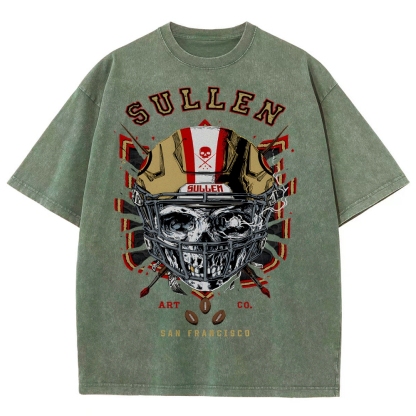 Unisex Fit Washed T-Shirt Graphic SULLEN SAN FRANCISCO TEE