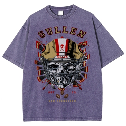 Unisex Fit Washed T-Shirt Graphic SULLEN SAN FRANCISCO TEE