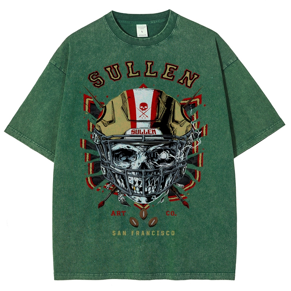 Unisex Fit Washed T-Shirt Graphic SULLEN SAN FRANCISCO TEE