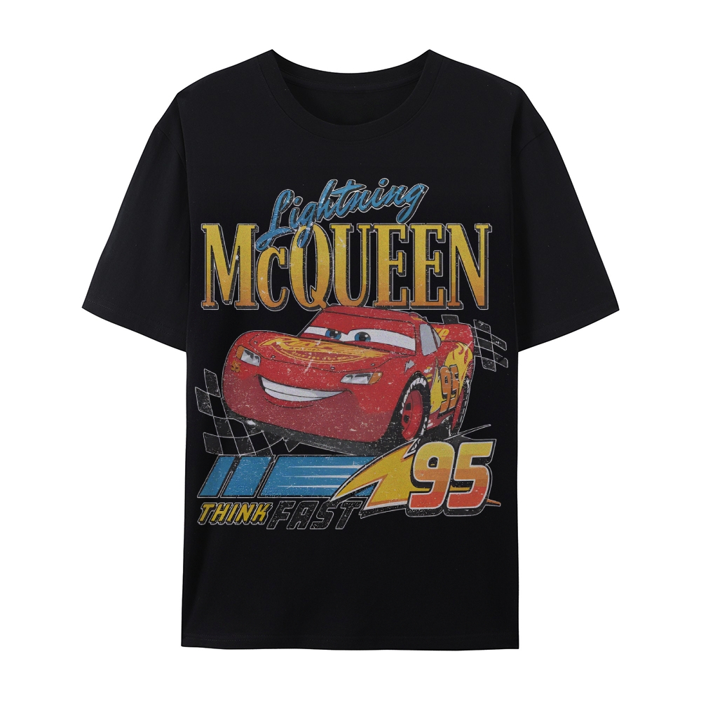 Unisex Fit Cotton T-Shirt LIGHTNING MCQUEEN VINTAGE TEE
