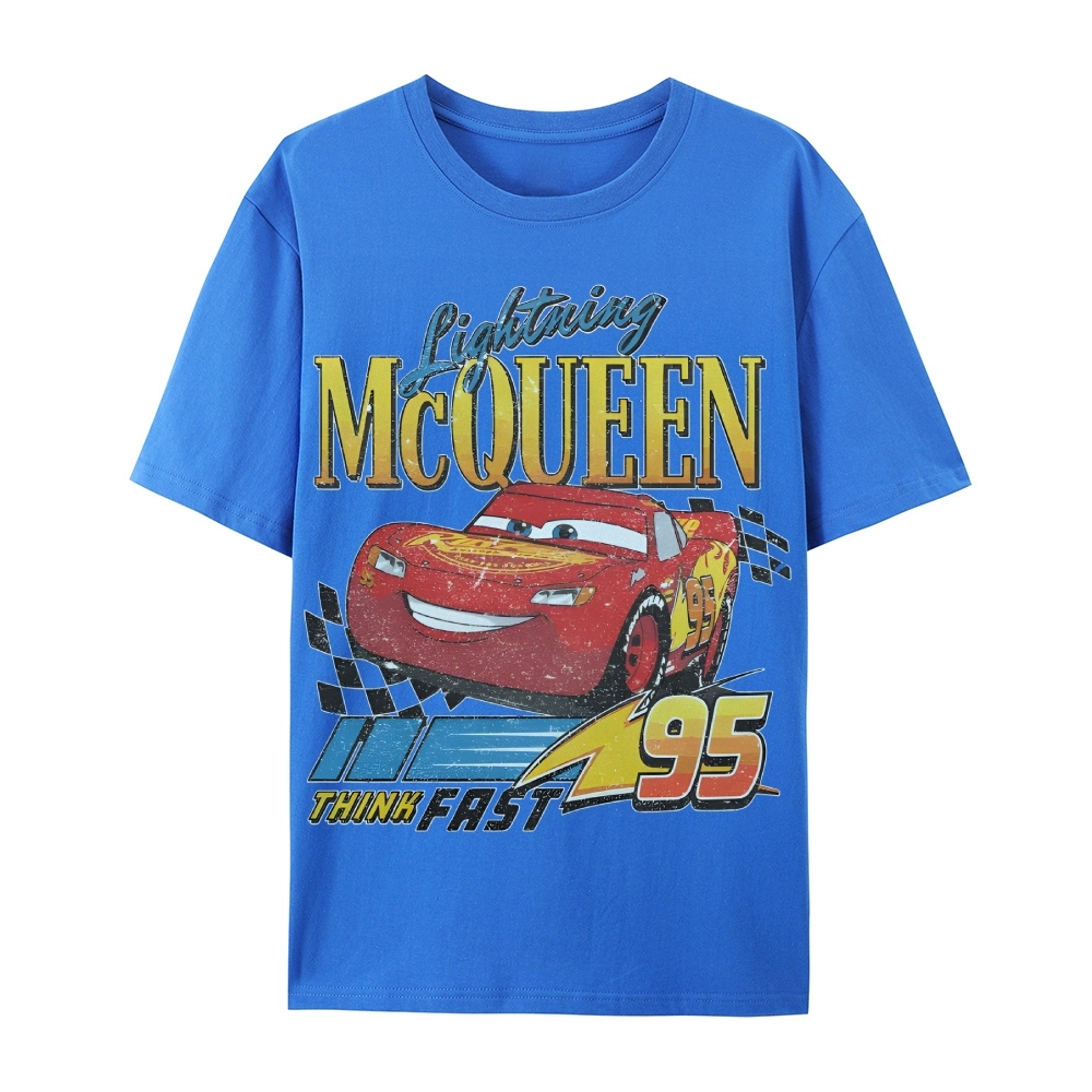 Unisex Fit Cotton T-Shirt LIGHTNING MCQUEEN VINTAGE TEE