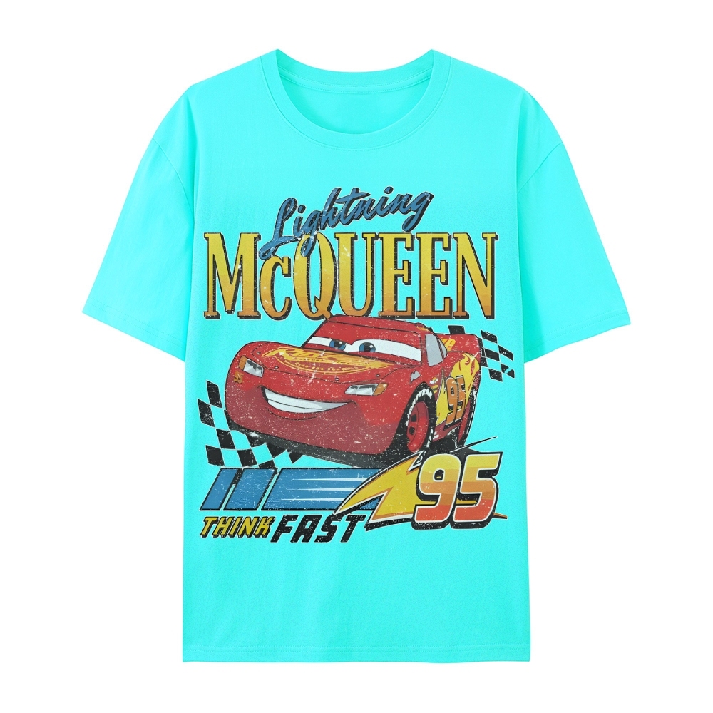Unisex Fit Cotton T-Shirt LIGHTNING MCQUEEN VINTAGE TEE