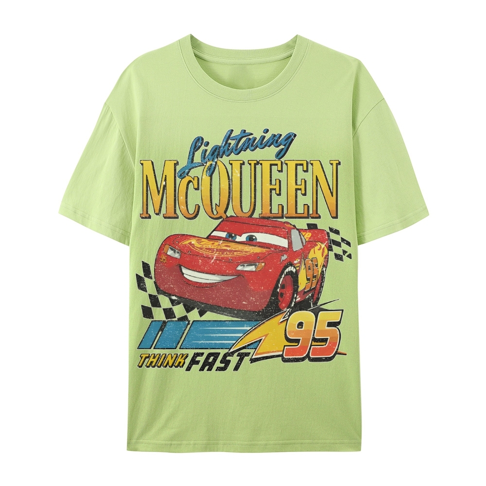 Unisex Fit Cotton T-Shirt LIGHTNING MCQUEEN VINTAGE TEE