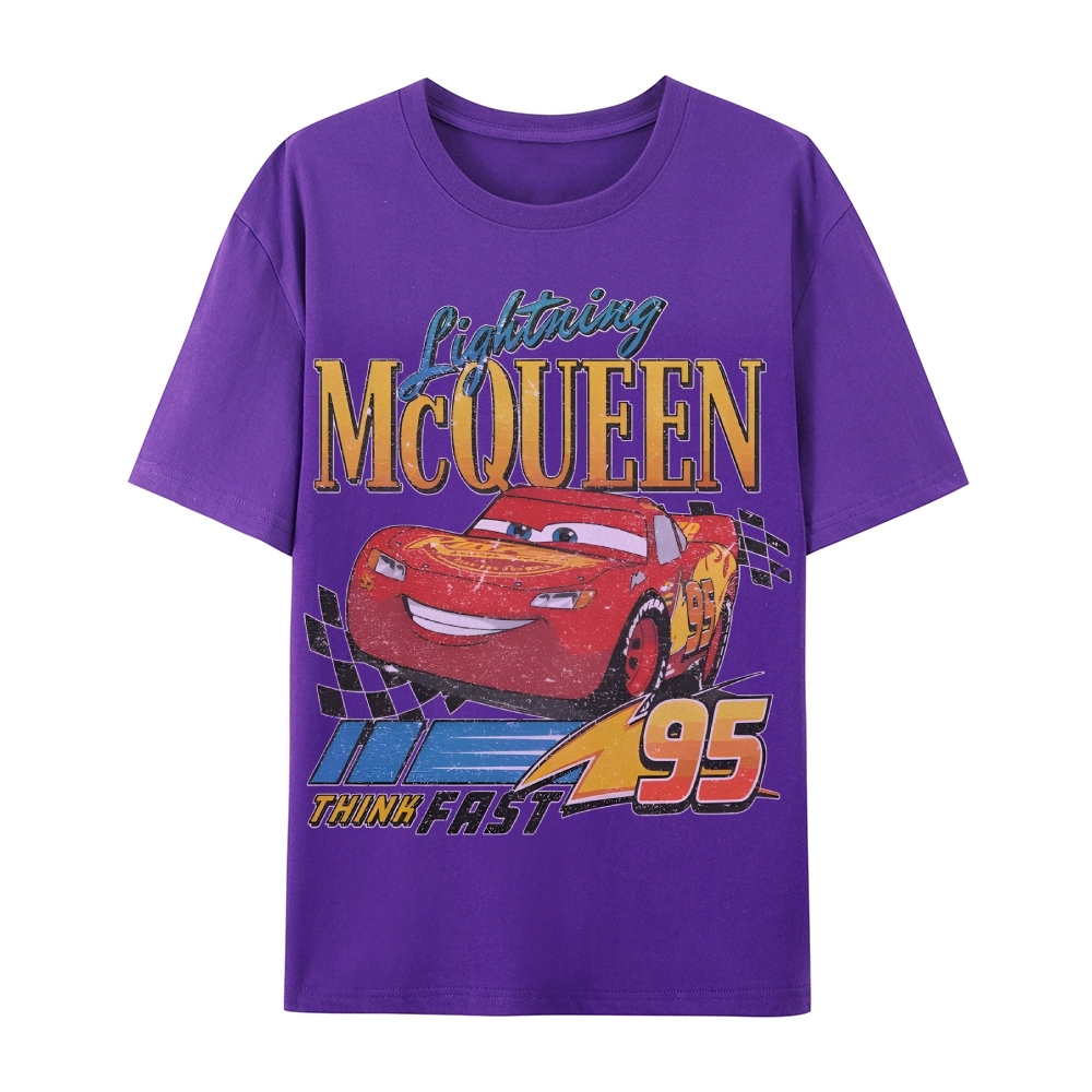 Unisex Fit Cotton T-Shirt LIGHTNING MCQUEEN VINTAGE TEE