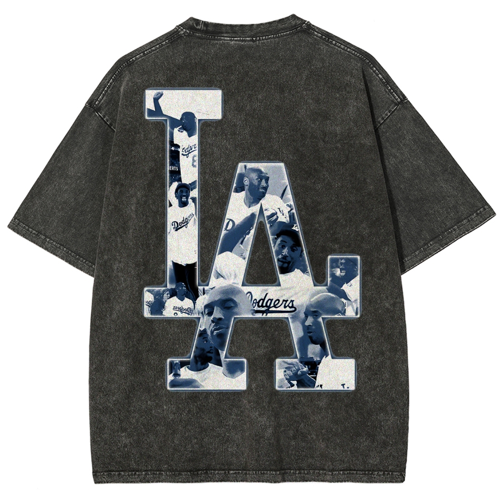 Kobe Bryant 24 Tee Mamba Mentality Unisex Washed Cotton T-shirts