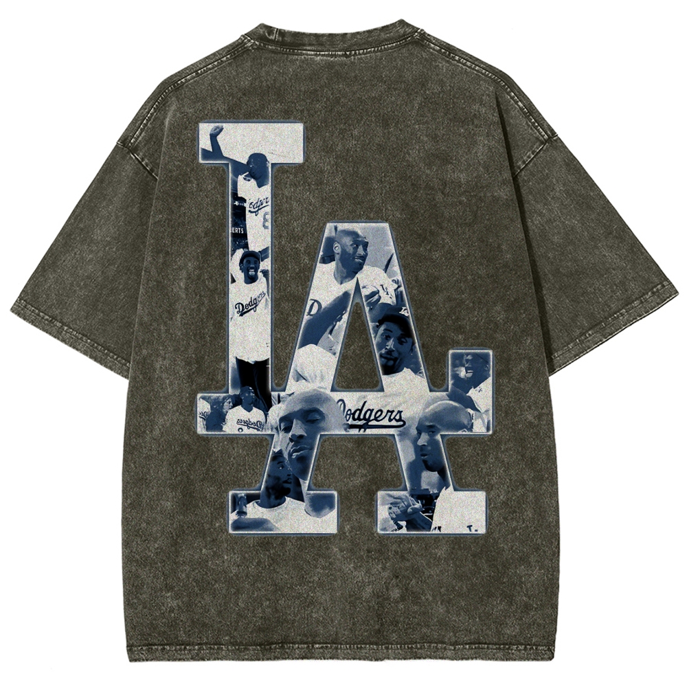 Kobe Bryant 24 Tee Mamba Mentality Unisex Washed Cotton T-shirts