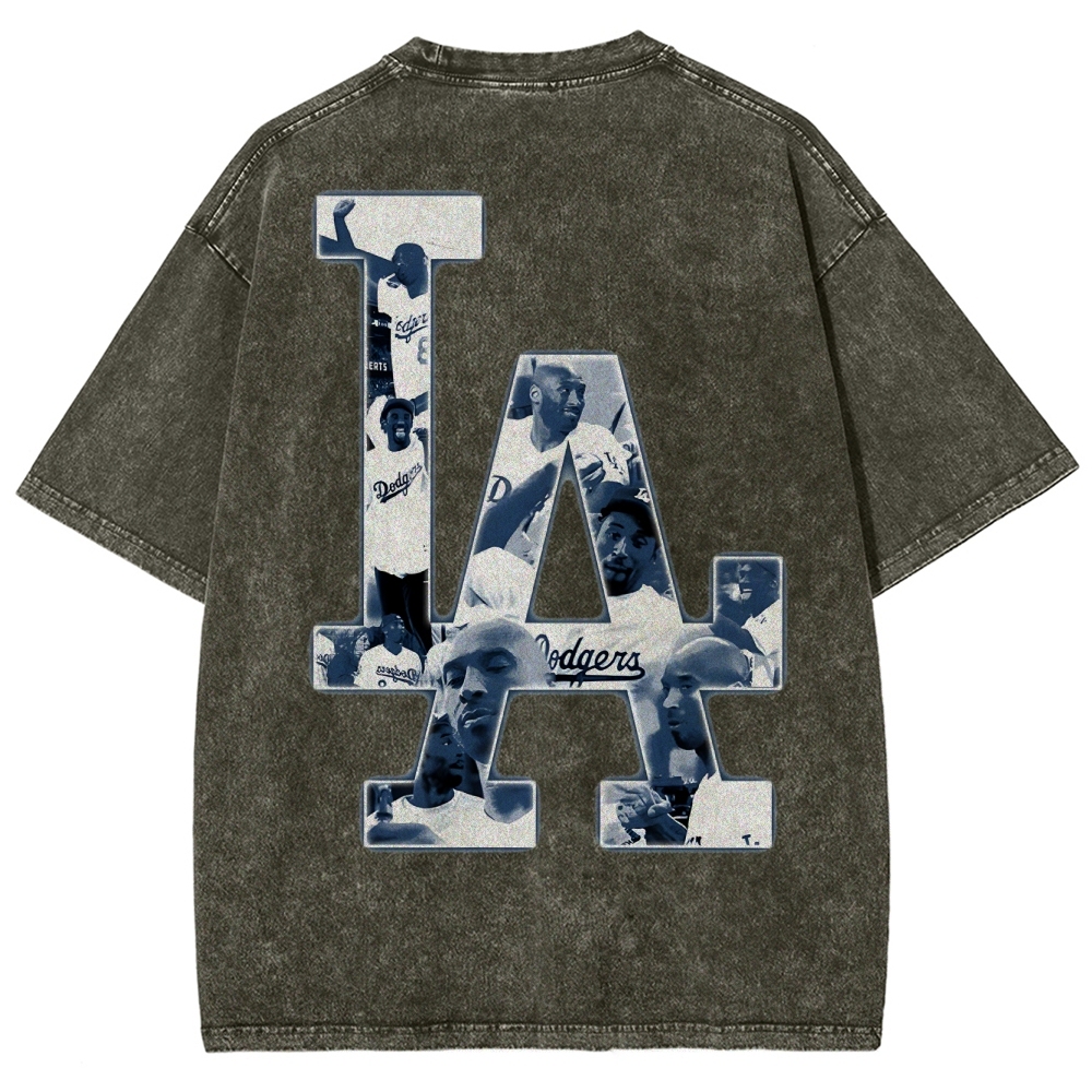 Kobe Bryant 24 Tee Mamba Mentality Unisex Washed Cotton T-shirts