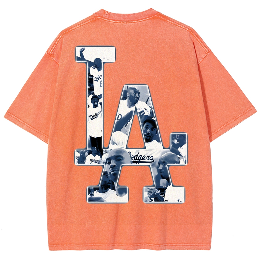 Kobe Bryant 24 Tee Mamba Mentality Unisex Washed Cotton T-shirts