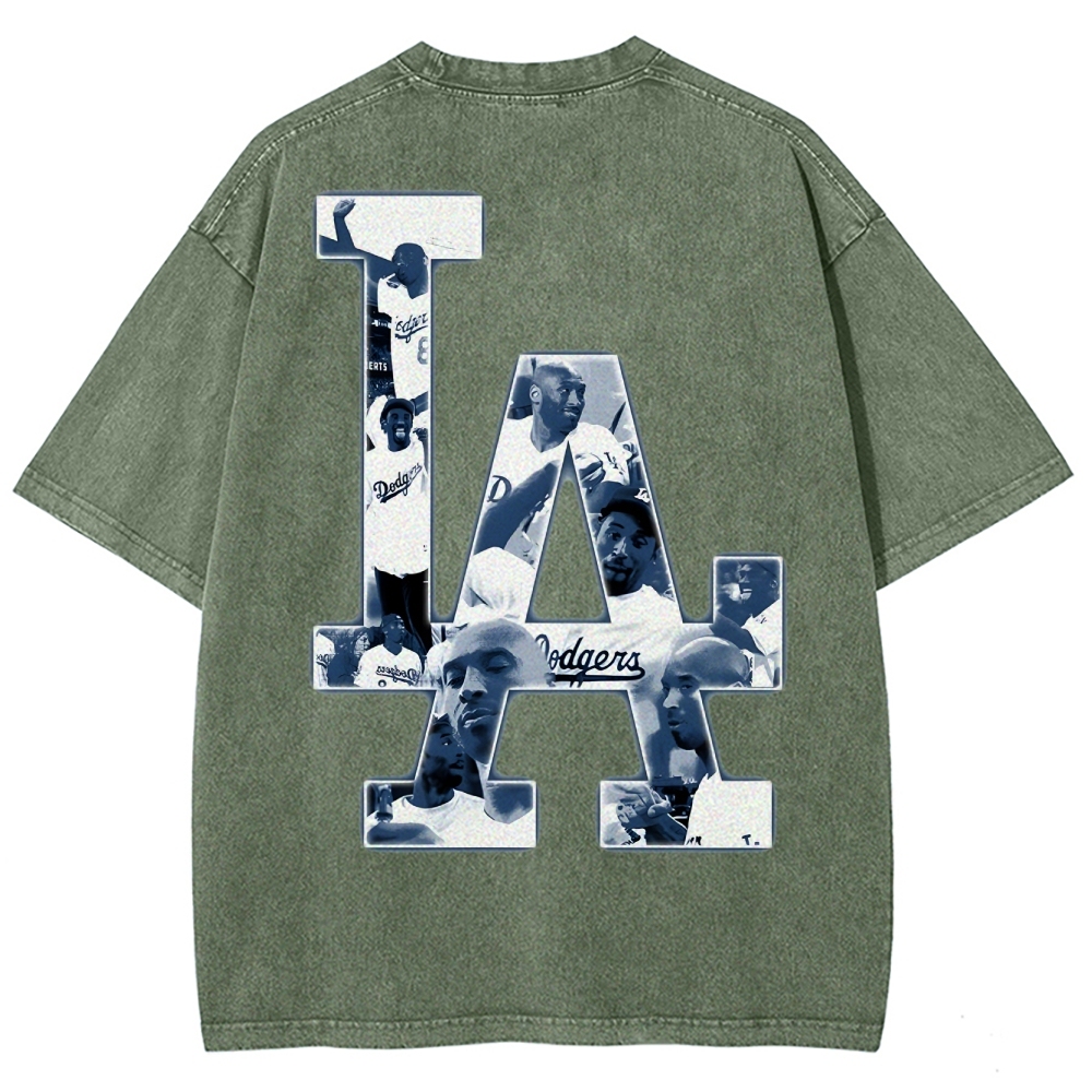 Kobe Bryant 24 Tee Mamba Mentality Unisex Washed Cotton T-shirts