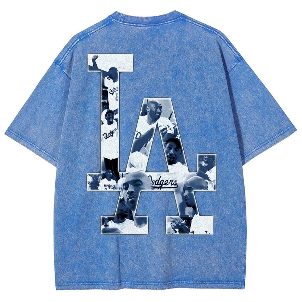 Kobe Bryant 24 Tee Mamba Mentality Unisex Washed Cotton T-shirts