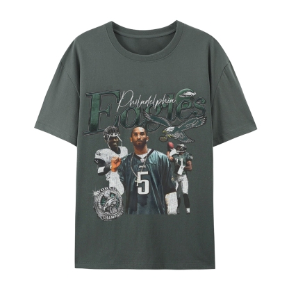 Casual Short Sleeve T-Shirt  Philadelphia Eagles TEE