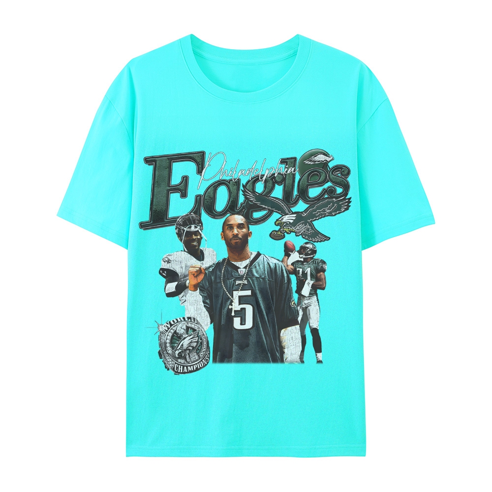 Casual Short Sleeve T-Shirt  Philadelphia Eagles TEE