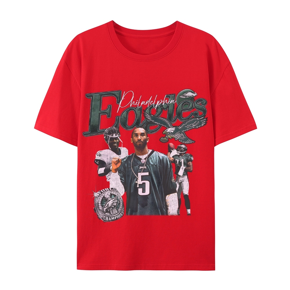 Casual Short Sleeve T-Shirt  Philadelphia Eagles TEE
