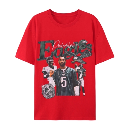 Casual Short Sleeve T-Shirt  Philadelphia Eagles TEE