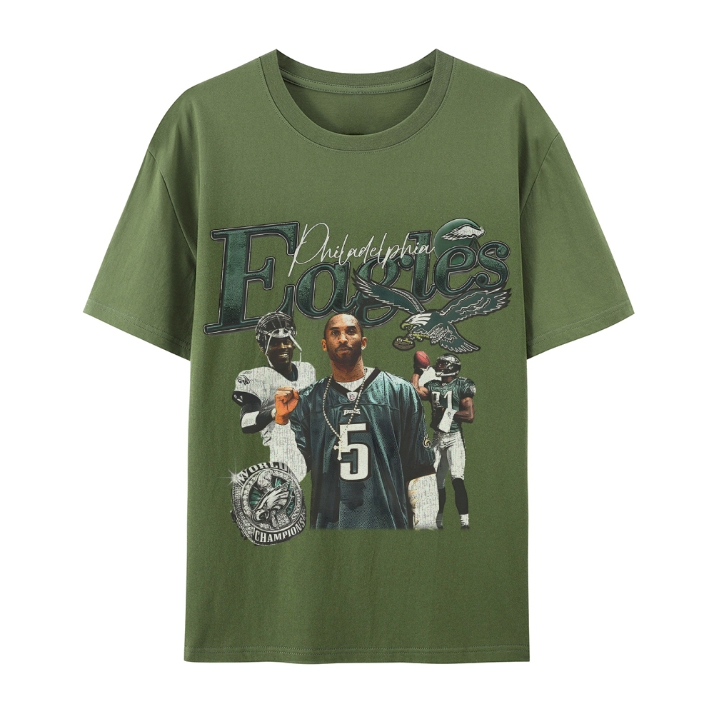 Casual Short Sleeve T-Shirt  Philadelphia Eagles TEE