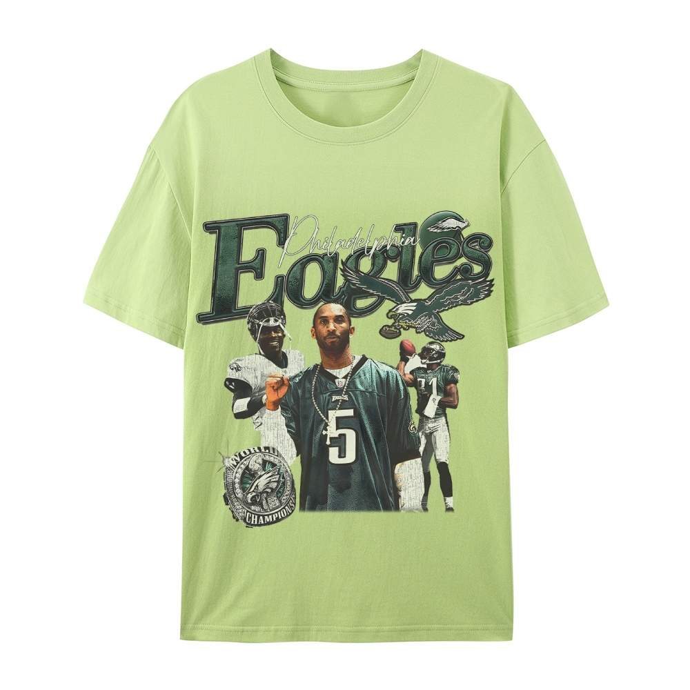Casual Short Sleeve T-Shirt  Philadelphia Eagles TEE
