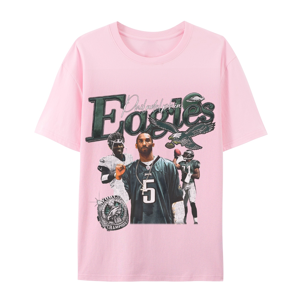 Casual Short Sleeve T-Shirt  Philadelphia Eagles TEE