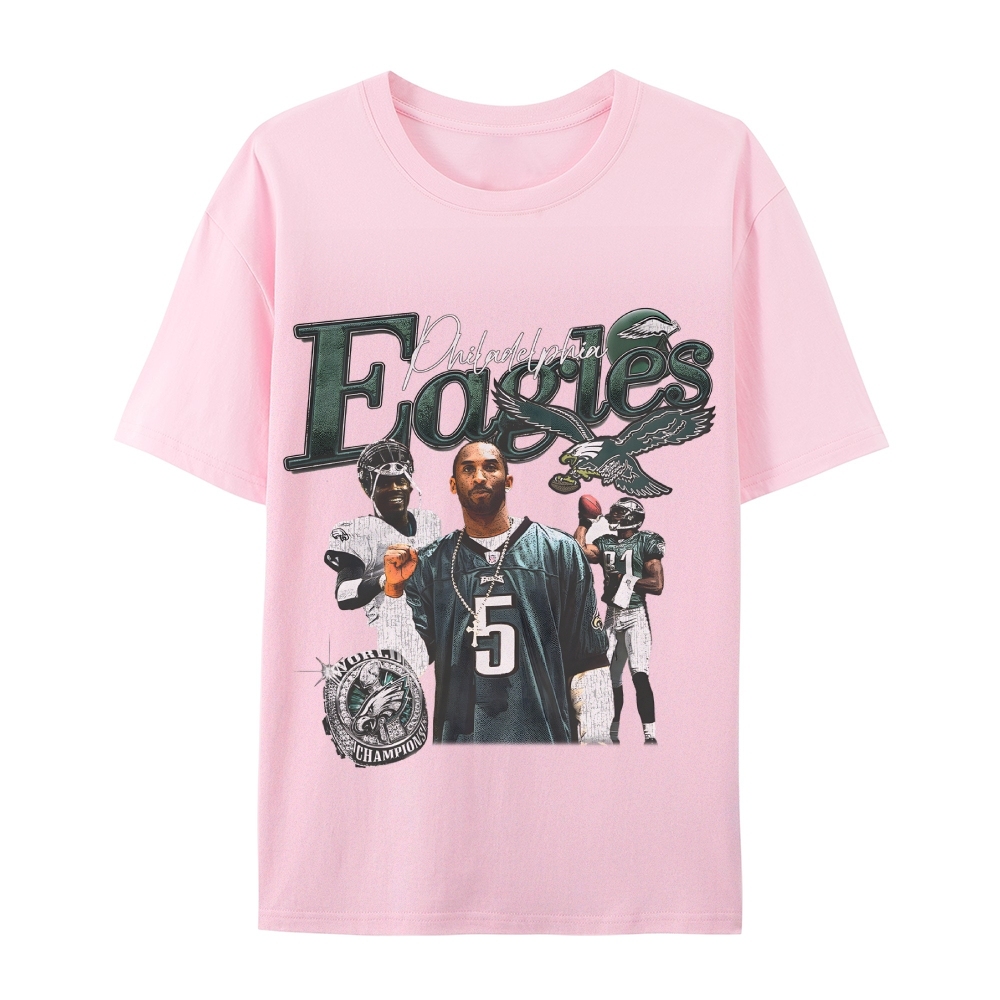 Casual Short Sleeve T-Shirt  Philadelphia Eagles TEE