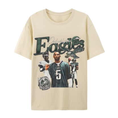 Casual Short Sleeve T-Shirt  Philadelphia Eagles TEE