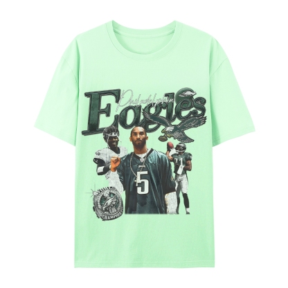 Casual Short Sleeve T-Shirt  Philadelphia Eagles TEE