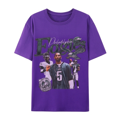 Casual Short Sleeve T-Shirt  Philadelphia Eagles TEE