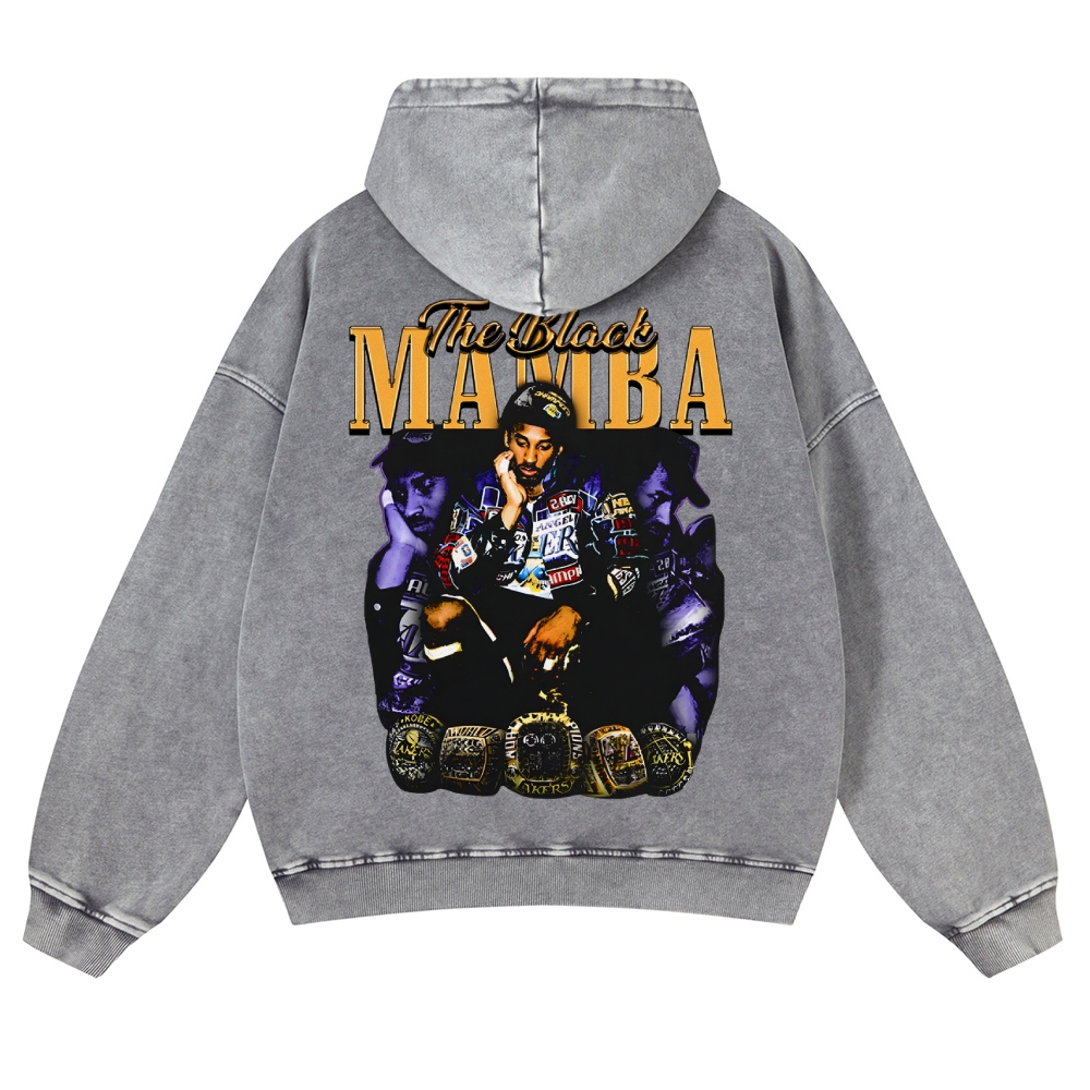 MAMBA KOBE Casual Washed Hoodie