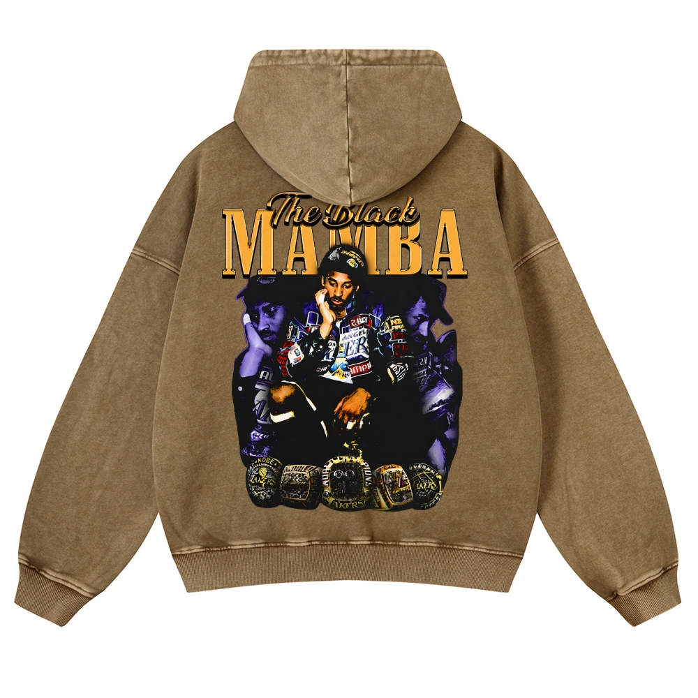 MAMBA KOBE Casual Washed Hoodie