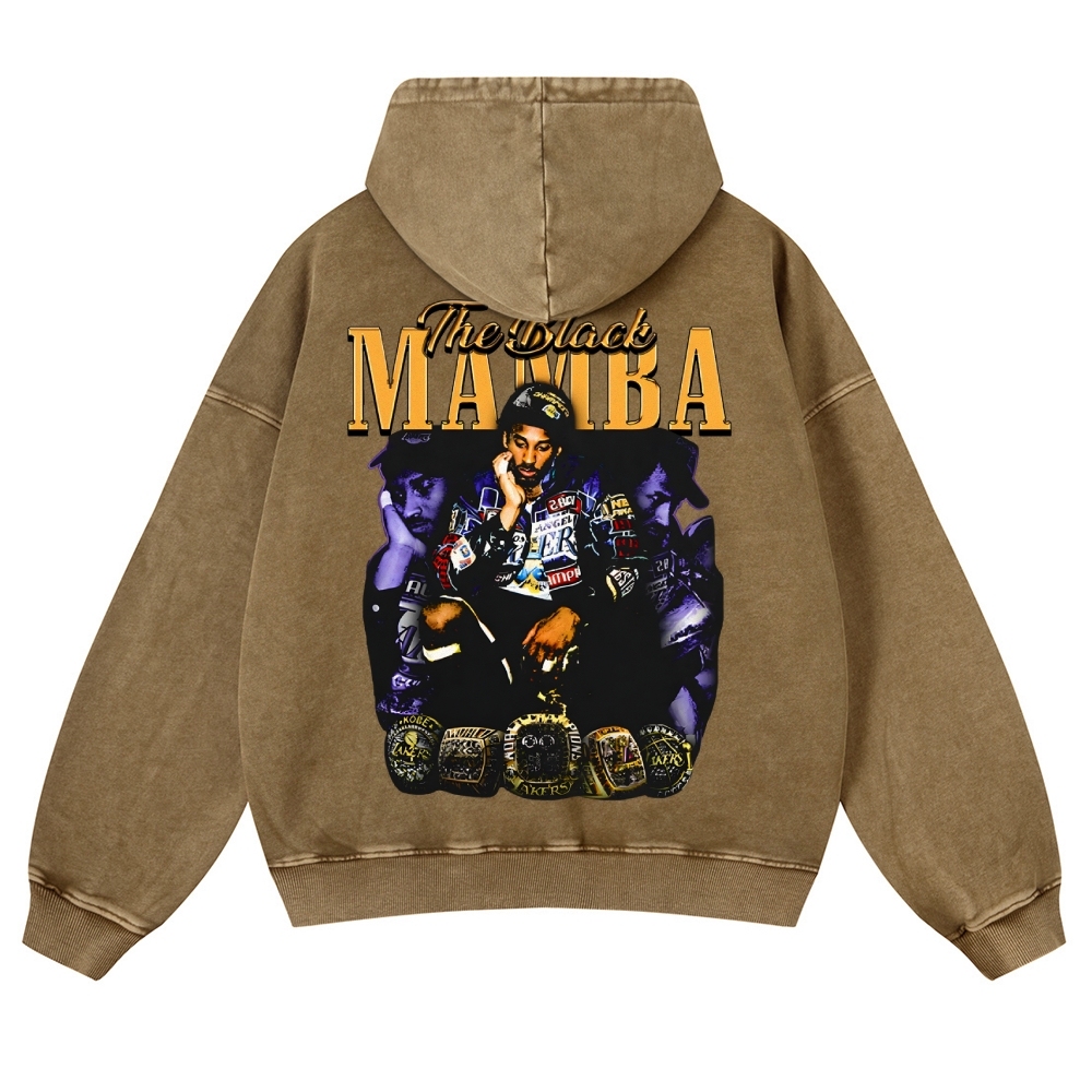MAMBA KOBE Casual Washed Hoodie