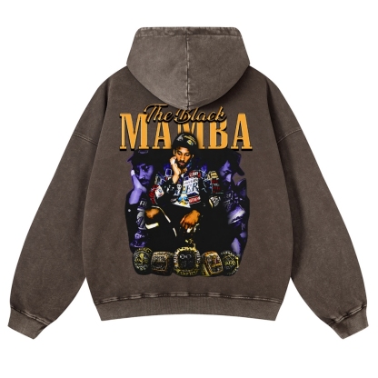 MAMBA KOBE Casual Washed Hoodie