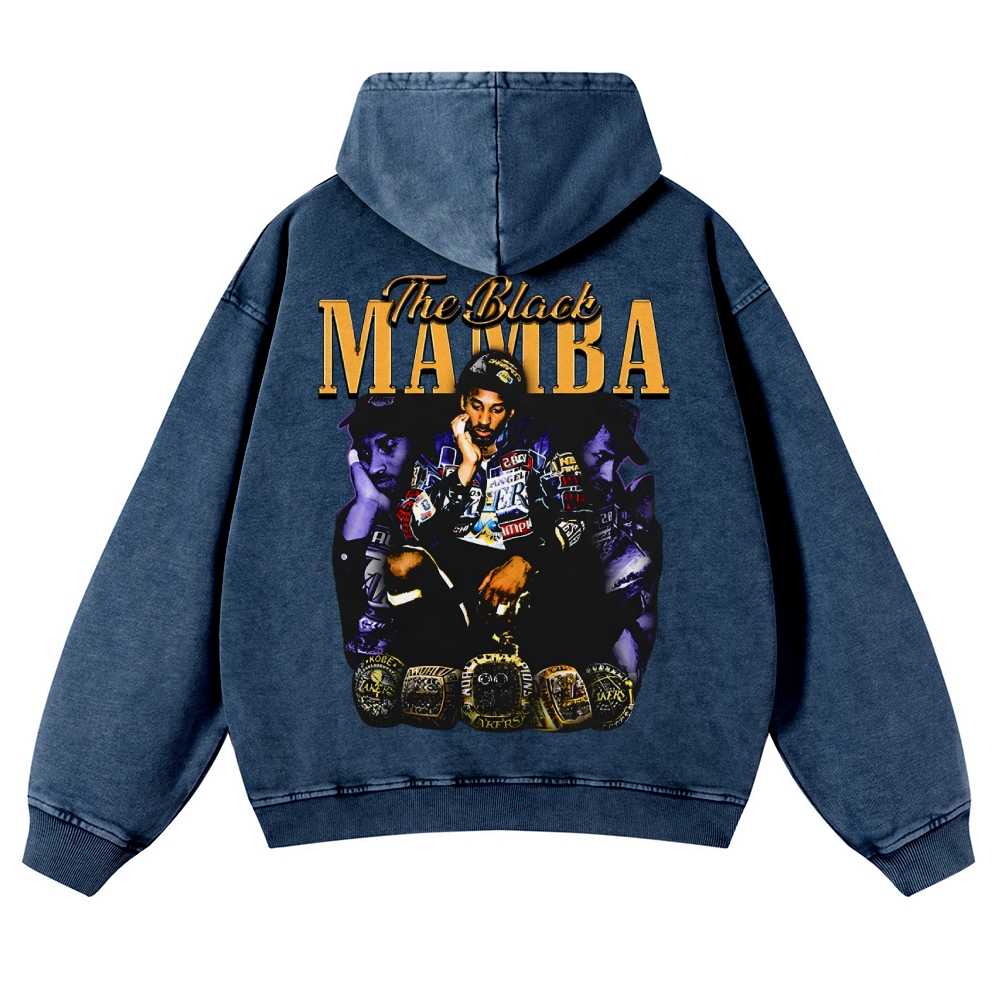 MAMBA KOBE Casual Washed Hoodie