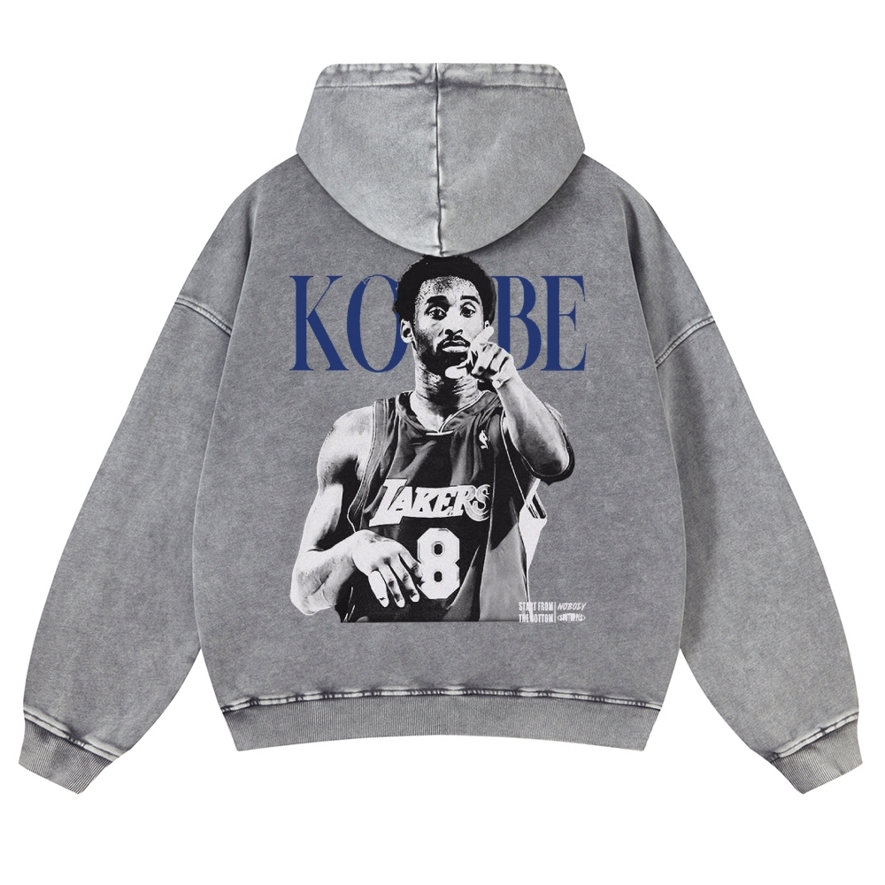 KOBE Casual Washed Hoodie