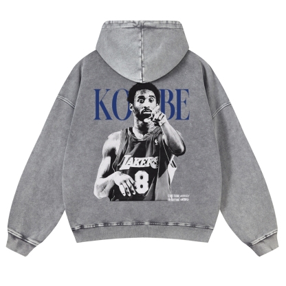 KOBE Casual Washed Hoodie
