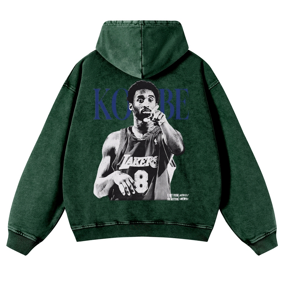 KOBE Casual Washed Hoodie