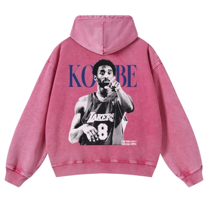 KOBE Casual Washed Hoodie
