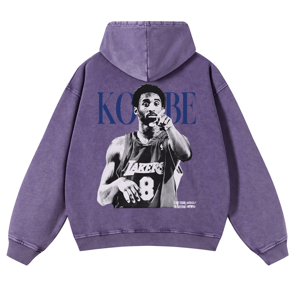 KOBE Casual Washed Hoodie