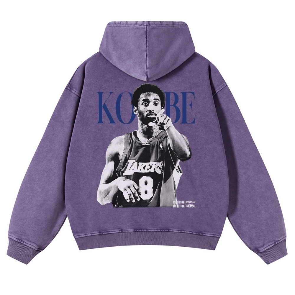 KOBE Casual Washed Hoodie