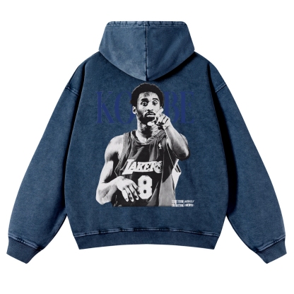 KOBE Casual Washed Hoodie
