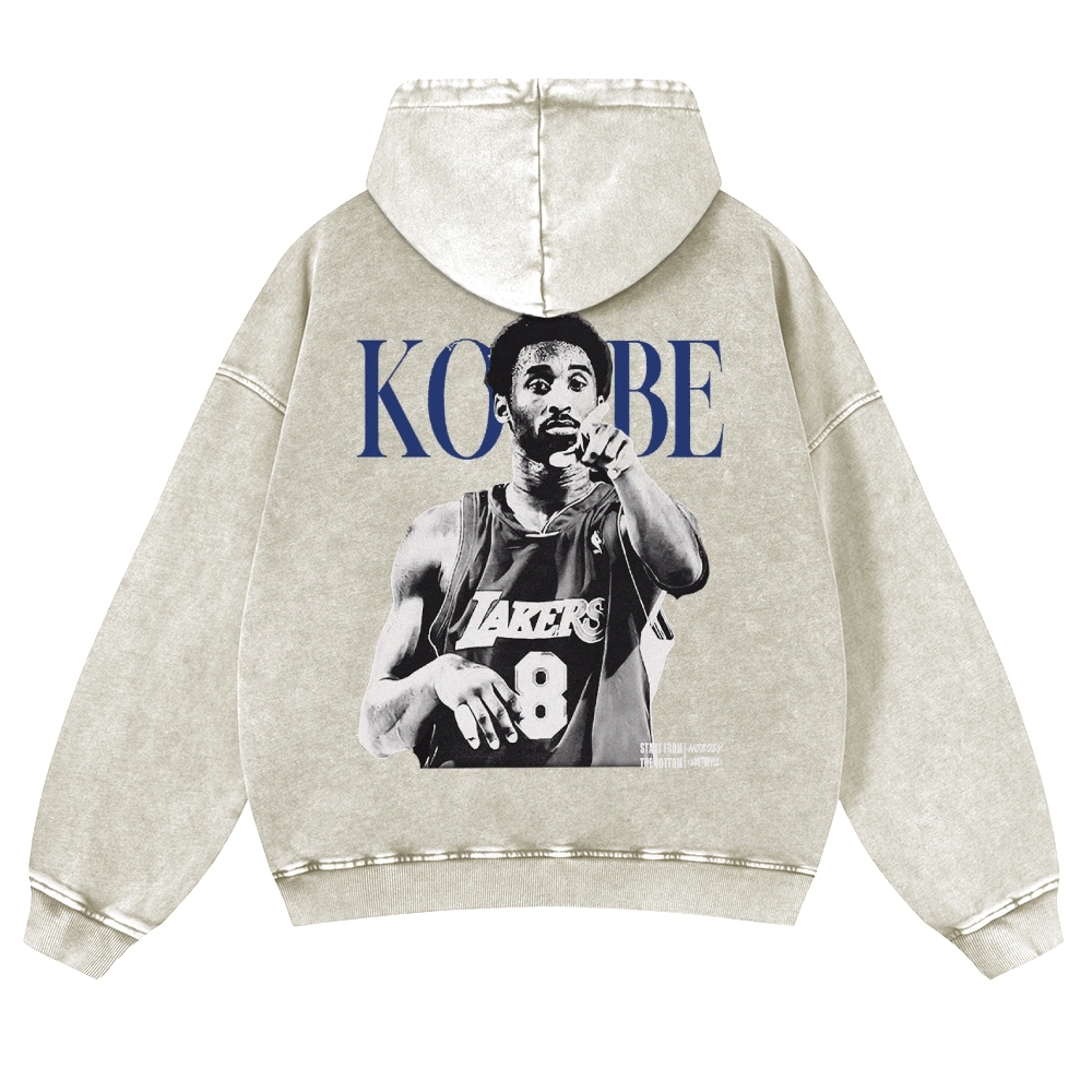 KOBE Casual Washed Hoodie