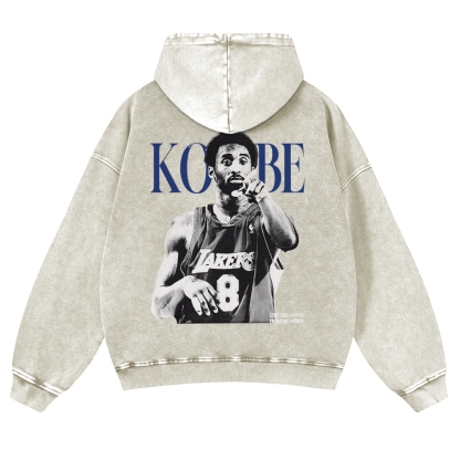 KOBE Casual Washed Hoodie