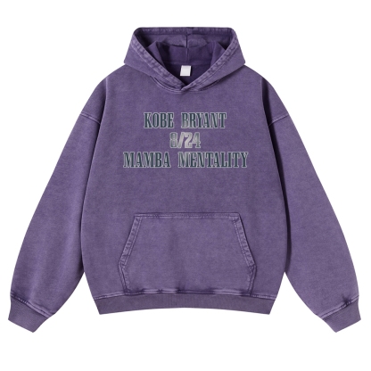 USA 10 KOBE Casual Washed Hoodie