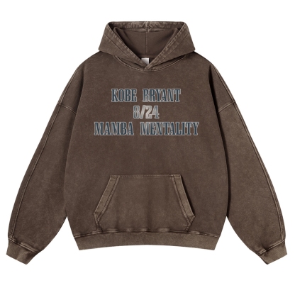 USA 10 KOBE Casual Washed Hoodie