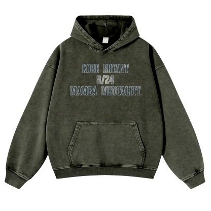 USA 10 KOBE Casual Washed Hoodie