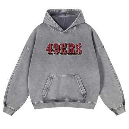 FRED WARNER Casual Washed Hoodie