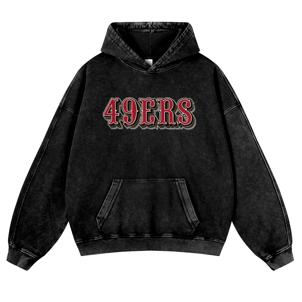 FRED WARNER Casual Washed Hoodie