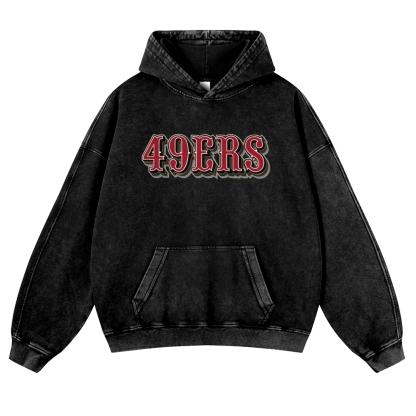 FRED WARNER Casual Washed Hoodie