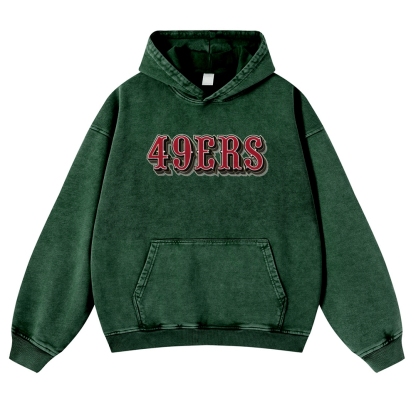 FRED WARNER Casual Washed Hoodie